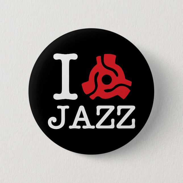 I 45 Adapter Jazz 6 Cm Round Badge (Front)