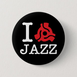 I 45 Adapter Jazz 6 Cm Round Badge