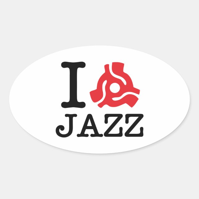 I 45 Adapter Jazz Oval Sticker (Front)