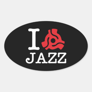 I 45 Adapter Jazz Oval Sticker