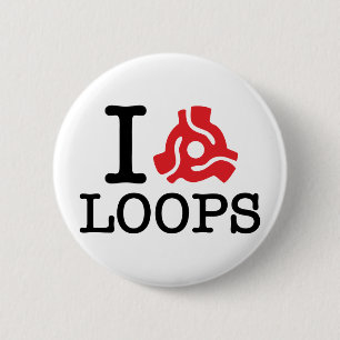 I 45 Adapter Loops 6 Cm Round Badge