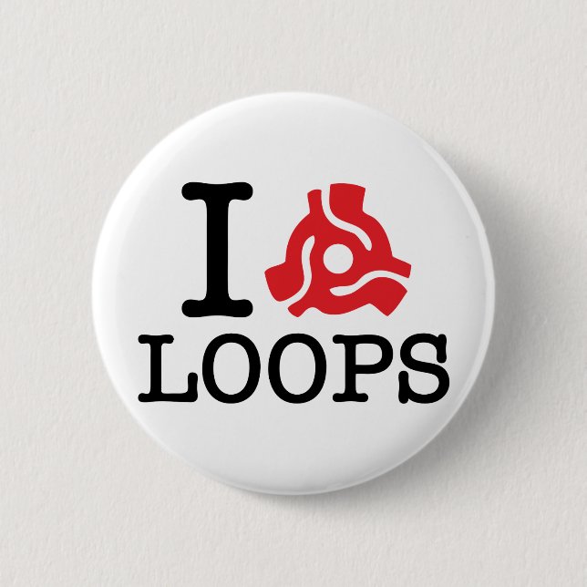 I 45 Adapter Loops 6 Cm Round Badge (Front)