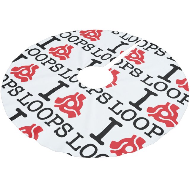 I 45 Adapter Loops Brushed Polyester Tree Skirt (Angled)