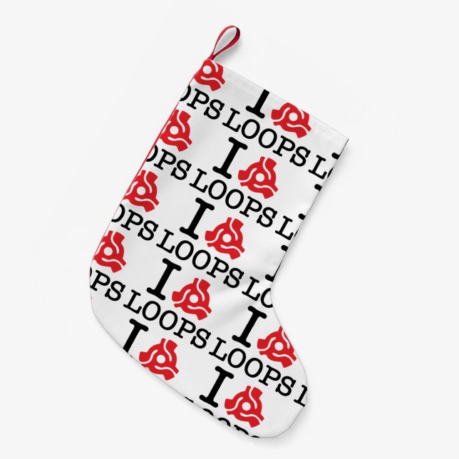 I 45 Adapter Loops Small Christmas Stocking (Front (Hanging))