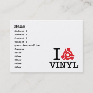 I 45 Adapter Vinyl Business Card