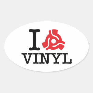 I 45 Adapter Vinyl Oval Sticker