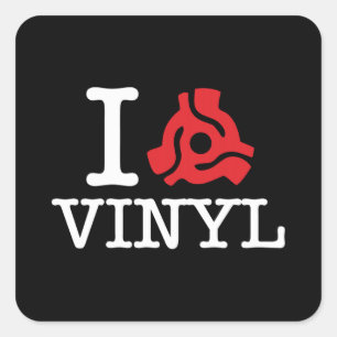 I 45 Adapter Vinyl Square Sticker