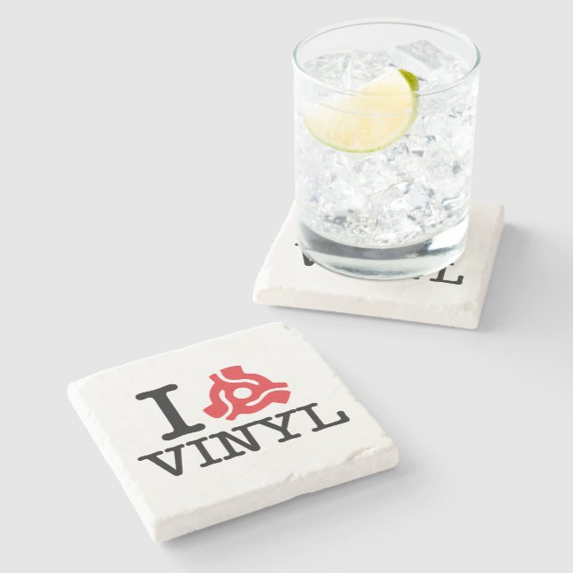 I 45 Adapter Vinyl Stone Coaster (Side)