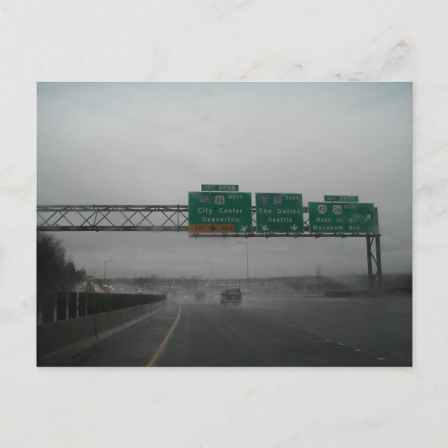I-5 Northbound Exit 299a Postcards (Front)