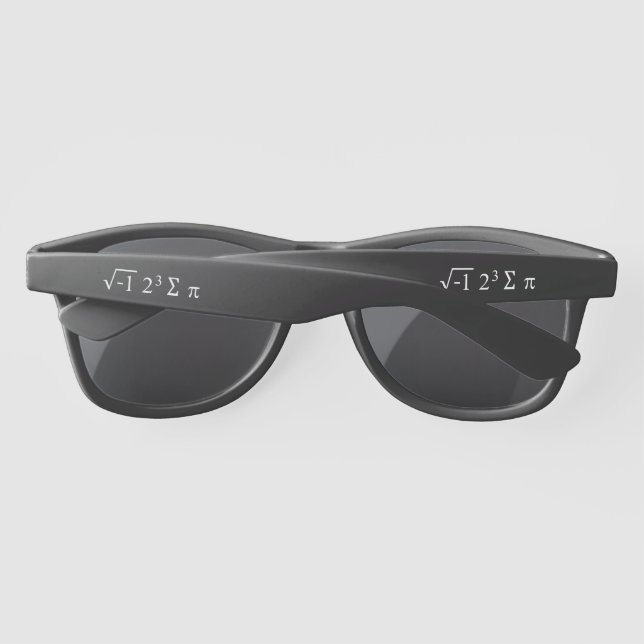 i 8 sum pi - I Ate Some Pie - Funny Math Formula Sunglasses (Back)