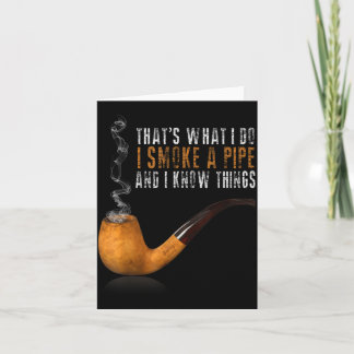I A That's What Smoke Pipe Know Card