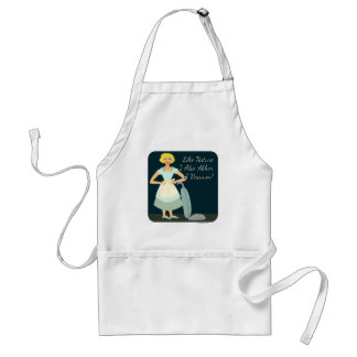 I abhor a vacuum funny housewife humor standard apron