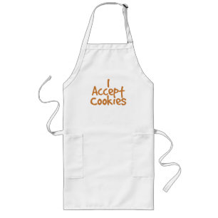 I Accept Cookies Long Apron