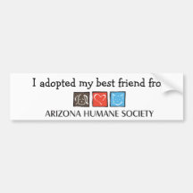 I Adopted My Best Friend Bumper Sticker