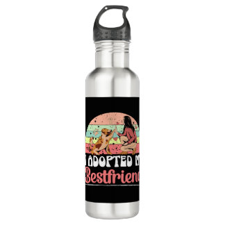 I Adopted My Bestfriend Animal Rights Dog Rescue 710 Ml Water Bottle