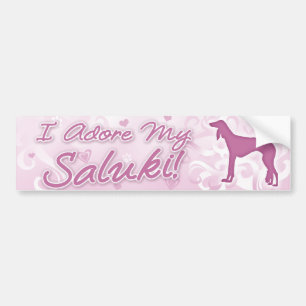 I Adore my Saluki Bumper Sticker