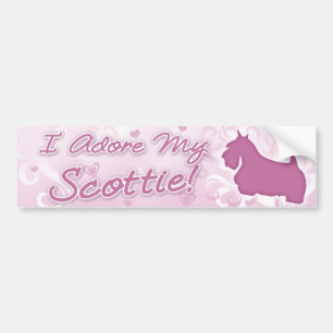 I Adore my Scottish Terrier Bumper Sticker