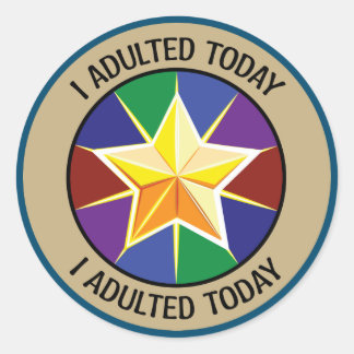 I Adulted Today Sticker