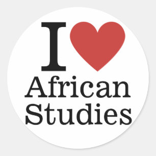 I ❤️ African Studies for Students/Faculty CUSTOM Classic Round Sticker