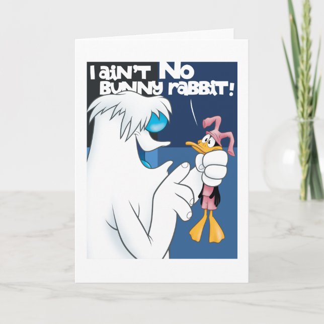 "I Ain't No Bunny Rabbit" Hugo & DAFFY DUCK™ Card (Front)