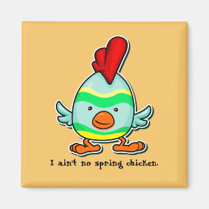 I Ain't No Spring Chicken Easter Magnet