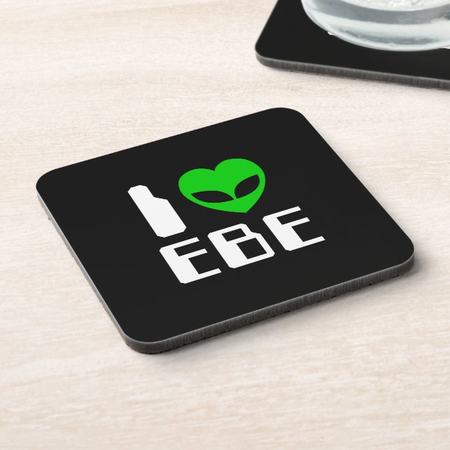 I Alien Heart EBE Coaster (Left Side)