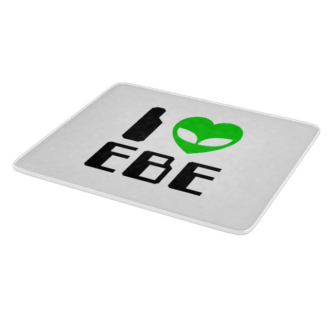 I Alien Heart EBE Cutting Board (Corner)