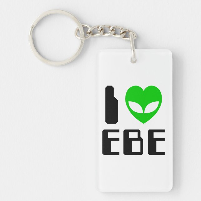 I Alien Heart EBE Key Ring (Front)