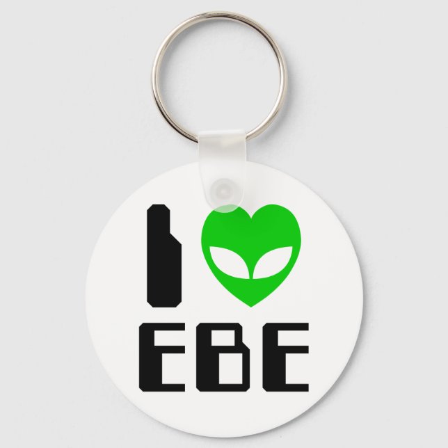 I Alien Heart EBE Key Ring (Front)