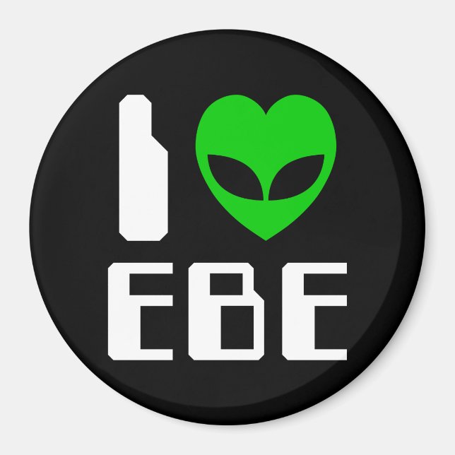 I Alien Heart EBE Magnet (Front)