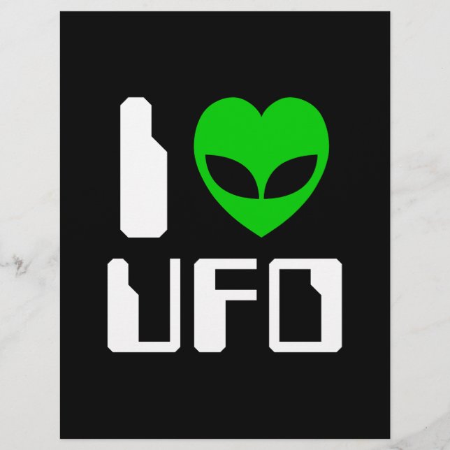 I Alien Heart UFO Flyer (Front)