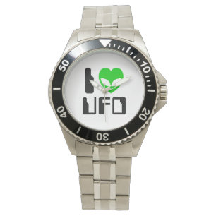 I Alien Heart UFO Watch