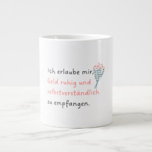 I allow myself to take money calmly and as a matte large coffee mug