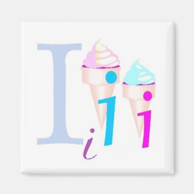 I - Alphabet Magnet (Front)