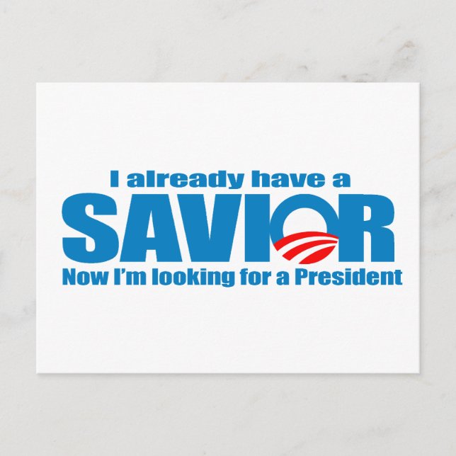 I already have a saviour postcard (Front)