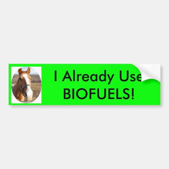 I Already Use BIOFUELS! Bumper Sticker (Front)