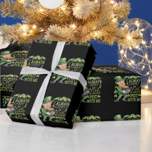 I Always Carry A Little Pot With Me Funny Wrapping Paper