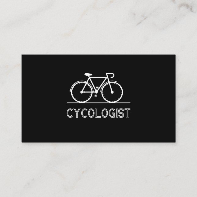 I Always Ride A Cycling On The Morning To Healthy Business Card (Front)