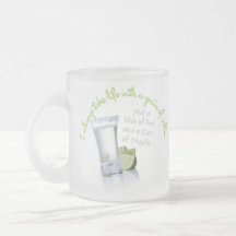 I always take life with a grain of salt mug