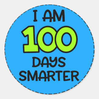 I am 100 Days Smarter Sticker