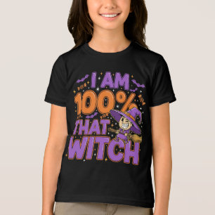 I Am 100% That Witch Halloween Fun Tri-Blend Shirt