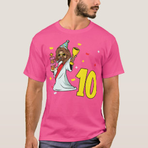 I am 10 with Jesus kids birthday 10 years old T-Shirt