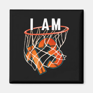 I Am 13 Bysketbyll Themed 13th Birthday Party Cele Magnet