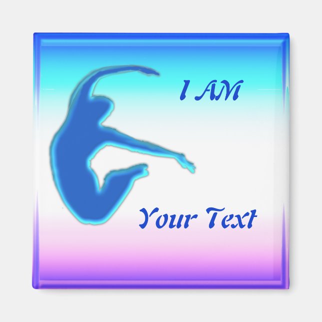 I AM 1 Template Magnet (Front)