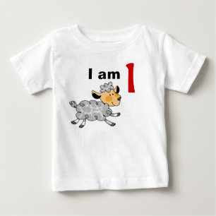 I am 1 year old today (cute little lamb) baby T-Shirt