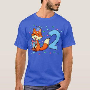 I am 2 with fox boy birthday 2 years old T-Shirt