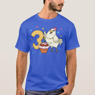 I am 3 with chicken kids birthday 3 years old T-Shirt