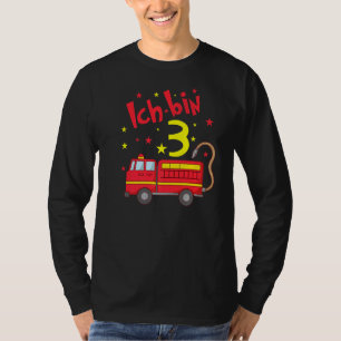 I am 3 Years old Fire Engine Birthday T-Shirt