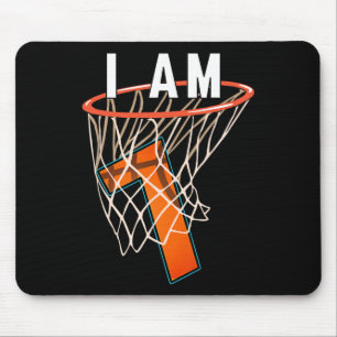 I Am 7 Bysketbyll Themed 7th Birthday Party Celebr Mouse Mat