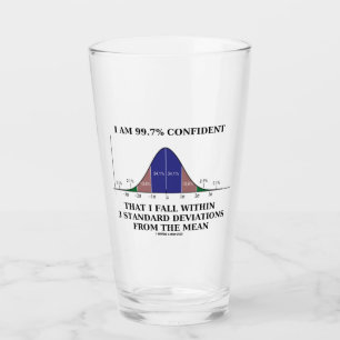 I Am 99.7% Confident Fall Within 3 Standard Dev Glass